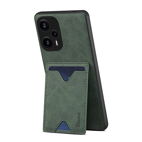 Soft Luxury Leather Snap On Case Cover MT1 for Xiaomi Redmi Note 12 Turbo 5G Green