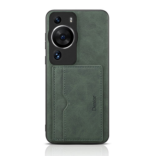 Soft Luxury Leather Snap On Case Cover MT2 for Huawei P60 Pro Green