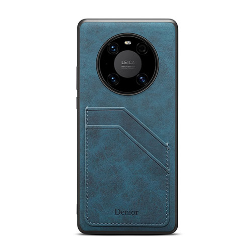 Soft Luxury Leather Snap On Case Cover MT3 for Huawei Mate 50E Blue