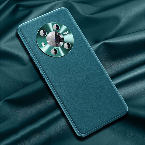 Soft Luxury Leather Snap On Case Cover QK1 for Huawei Honor Magic3 5G Green