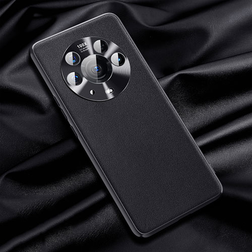 Soft Luxury Leather Snap On Case Cover QK1 for Huawei Honor Magic3 Pro+ Plus 5G Black