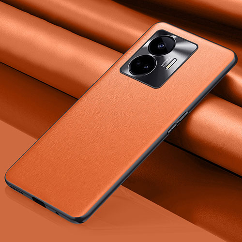 Soft Luxury Leather Snap On Case Cover QK1 for Realme GT Neo5 240W 5G Orange