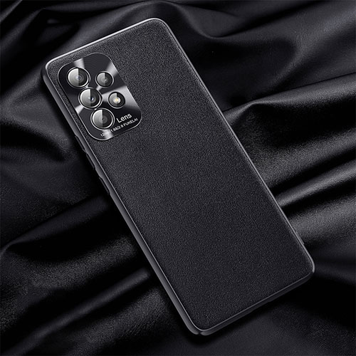 Soft Luxury Leather Snap On Case Cover QK1 for Samsung Galaxy A52s 5G Black