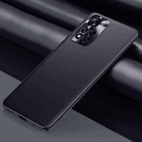 Soft Luxury Leather Snap On Case Cover QK1 for Xiaomi Mi 11i 5G (2022) Black