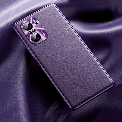 Soft Luxury Leather Snap On Case Cover QK1 for Xiaomi Mi 11i 5G Purple