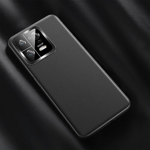 Soft Luxury Leather Snap On Case Cover QK1 for Xiaomi Mi 13 Pro 5G Black