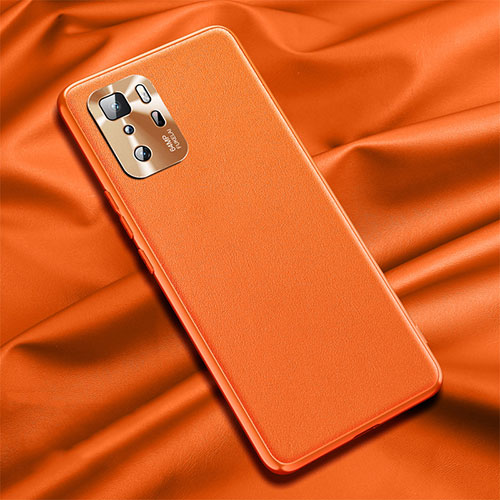 Soft Luxury Leather Snap On Case Cover QK1 for Xiaomi Poco X3 GT 5G Orange
