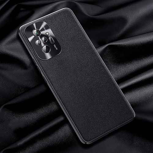 Soft Luxury Leather Snap On Case Cover QK1 for Xiaomi Redmi Note 10 Pro Max Black