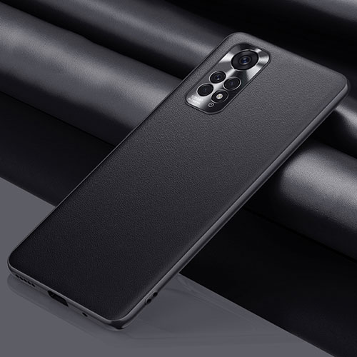 Soft Luxury Leather Snap On Case Cover QK1 for Xiaomi Redmi Note 11 Pro 5G Black