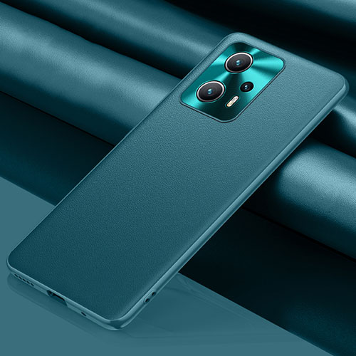 Soft Luxury Leather Snap On Case Cover QK1 for Xiaomi Redmi Note 12T Pro 5G Green