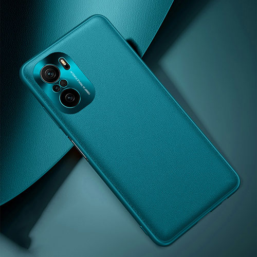 Soft Luxury Leather Snap On Case Cover QK2 for Xiaomi Poco F3 5G Green