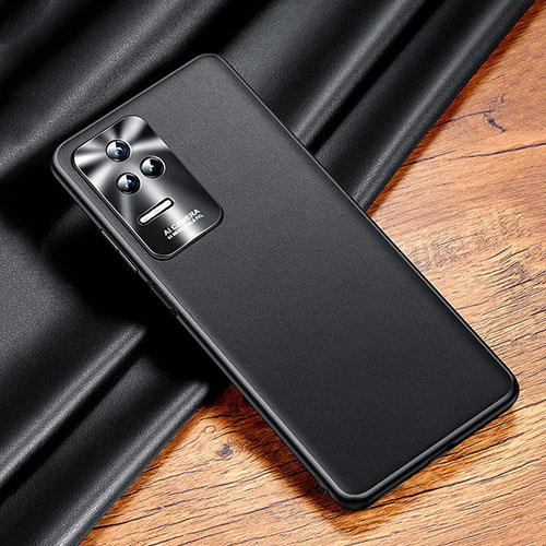 Soft Luxury Leather Snap On Case Cover QK2 for Xiaomi Redmi K50 5G Black