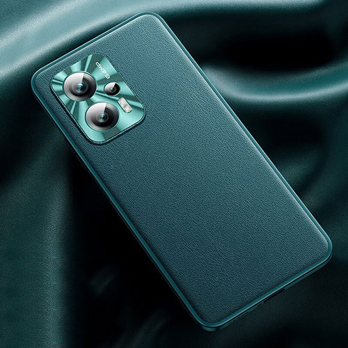 Soft Luxury Leather Snap On Case Cover QK2 for Xiaomi Redmi Note 11T Pro 5G Green