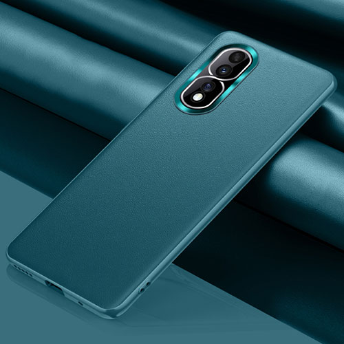 Soft Luxury Leather Snap On Case Cover QK4 for Huawei Honor 80 Pro Flat 5G Green