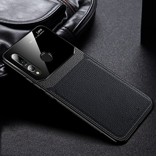 Soft Luxury Leather Snap On Case Cover R01 for Huawei Honor 20E Black