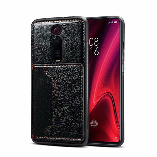 Soft Luxury Leather Snap On Case Cover R01 for Xiaomi Mi 9T Black