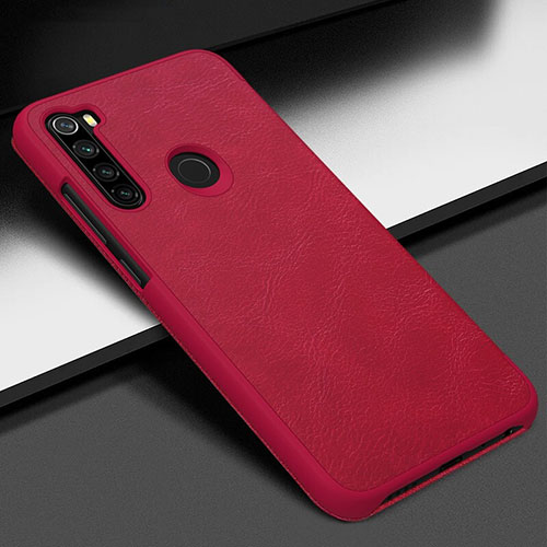 Soft Luxury Leather Snap On Case Cover R01 for Xiaomi Redmi Note 8T Red