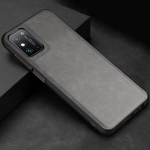 Soft Luxury Leather Snap On Case Cover R02 for Huawei Honor X10 Max 5G Gray