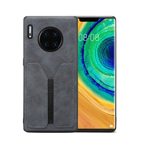 Soft Luxury Leather Snap On Case Cover R02 for Huawei Mate 30 5G Gray