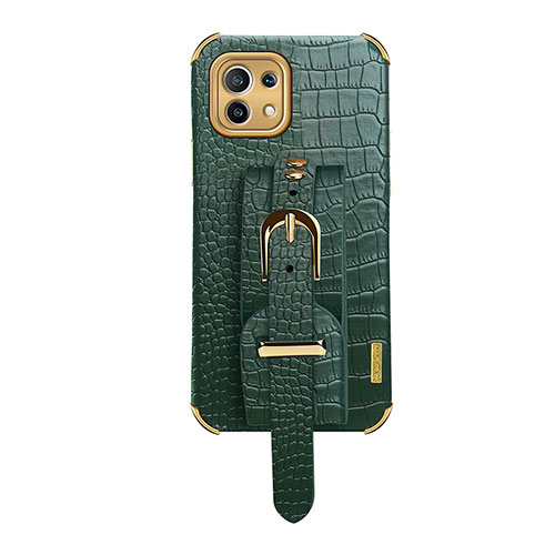 Soft Luxury Leather Snap On Case Cover R02 for Xiaomi Mi 11 Lite 4G Green