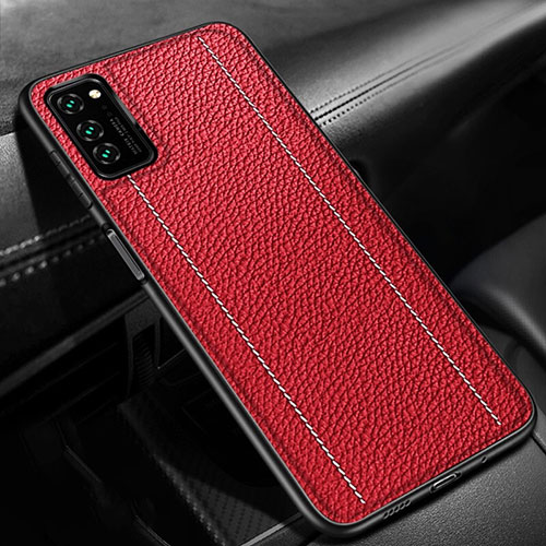 Soft Luxury Leather Snap On Case Cover R03 for Huawei Honor V30 5G Red