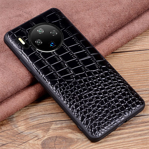 Soft Luxury Leather Snap On Case Cover R03 for Huawei Mate 30 5G Black