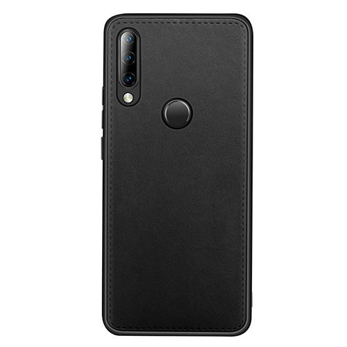 Soft Luxury Leather Snap On Case Cover R03 for Huawei Nova 4e Black