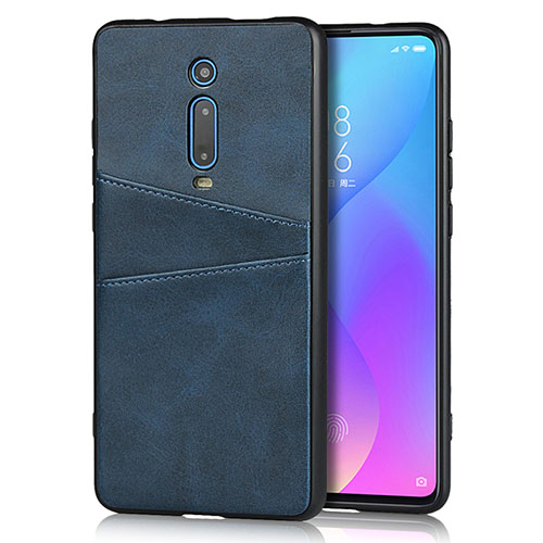 Soft Luxury Leather Snap On Case Cover R03 for Xiaomi Redmi K20 Pro Blue