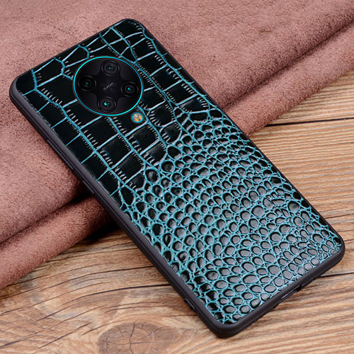 Soft Luxury Leather Snap On Case Cover R03 for Xiaomi Redmi K30 Pro 5G Blue