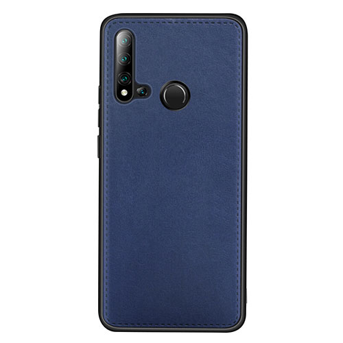 Soft Luxury Leather Snap On Case Cover R04 for Huawei Nova 5i Blue