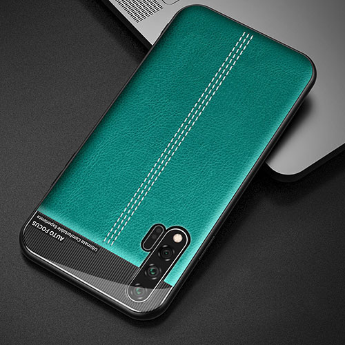 Soft Luxury Leather Snap On Case Cover R04 for Huawei Nova 6 5G Green