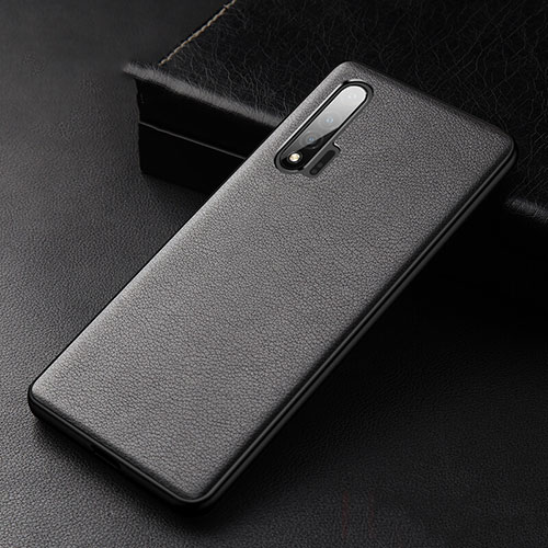 Soft Luxury Leather Snap On Case Cover R06 for Huawei Nova 6 5G Black