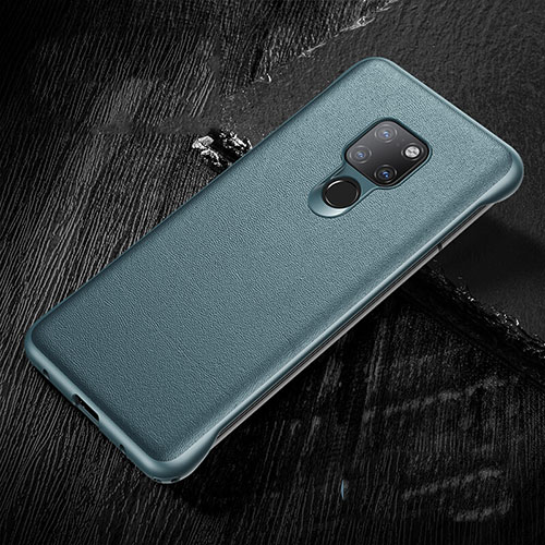 Soft Luxury Leather Snap On Case Cover R07 for Huawei Mate 20 Green