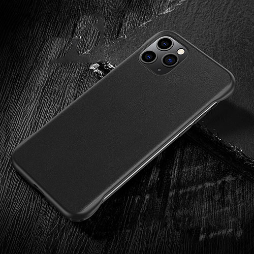 Soft Luxury Leather Snap On Case Cover R08 for Apple iPhone 11 Pro Black