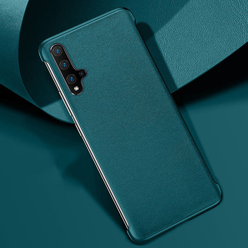 Soft Luxury Leather Snap On Case Cover R08 for Huawei Nova 5 Green