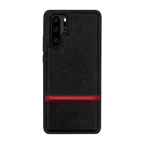 Soft Luxury Leather Snap On Case Cover R10 for Huawei P30 Pro New Edition Black