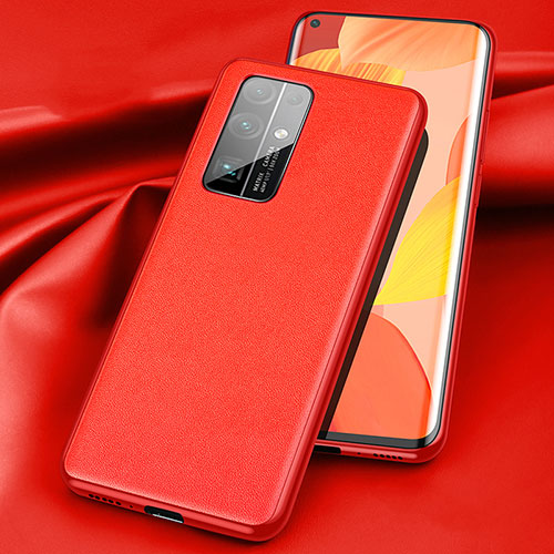 Soft Luxury Leather Snap On Case Cover S01 for Huawei Honor 30 Red