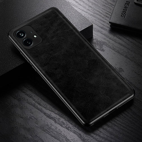 Soft Luxury Leather Snap On Case Cover S01 for Nothing Phone 1 Black