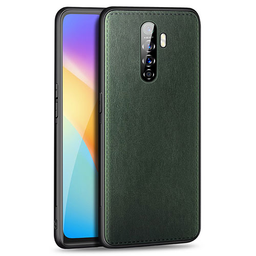 Soft Luxury Leather Snap On Case Cover S01 for Realme X2 Pro Green