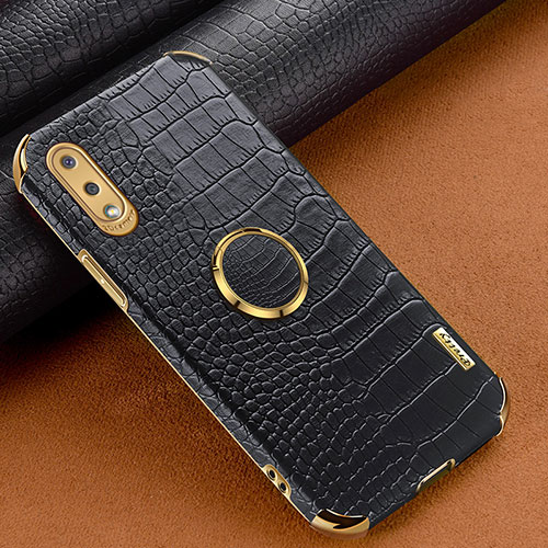 Soft Luxury Leather Snap On Case Cover S01 for Samsung Galaxy A02 Black