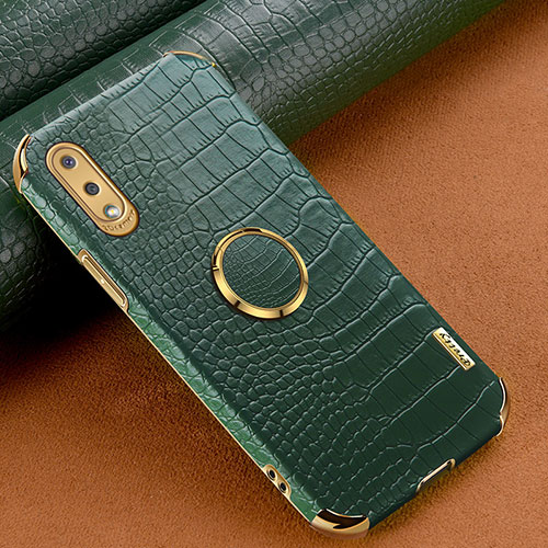 Soft Luxury Leather Snap On Case Cover S01 for Samsung Galaxy A02 Green