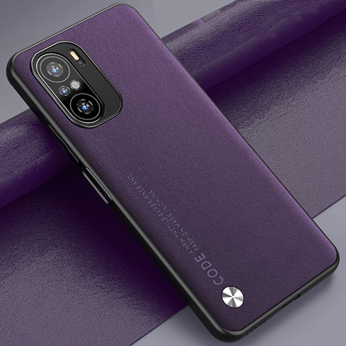 Soft Luxury Leather Snap On Case Cover S01 for Xiaomi Mi 11i 5G Purple