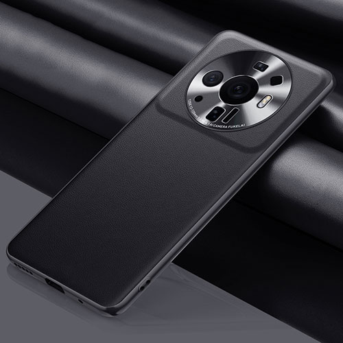 Soft Luxury Leather Snap On Case Cover S01 for Xiaomi Mi 12S Ultra 5G Black