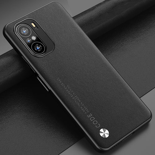 Soft Luxury Leather Snap On Case Cover S01 for Xiaomi Poco F3 5G Black