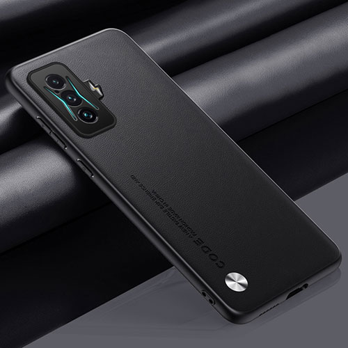 Soft Luxury Leather Snap On Case Cover S01 for Xiaomi Redmi K50 Gaming AMG F1 5G Black