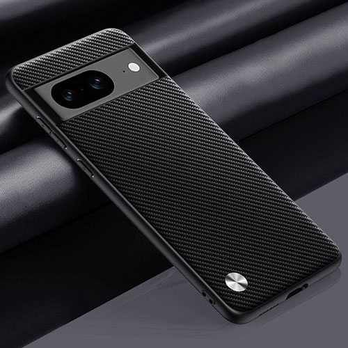 Soft Luxury Leather Snap On Case Cover S02 for Google Pixel 8a 5G Dark Gray