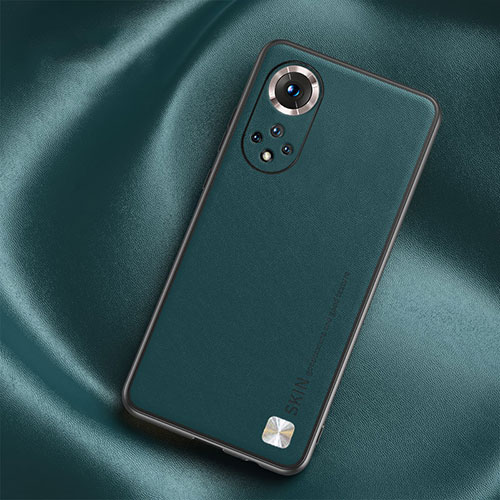 Soft Luxury Leather Snap On Case Cover S02 for Huawei Honor 50 5G Green