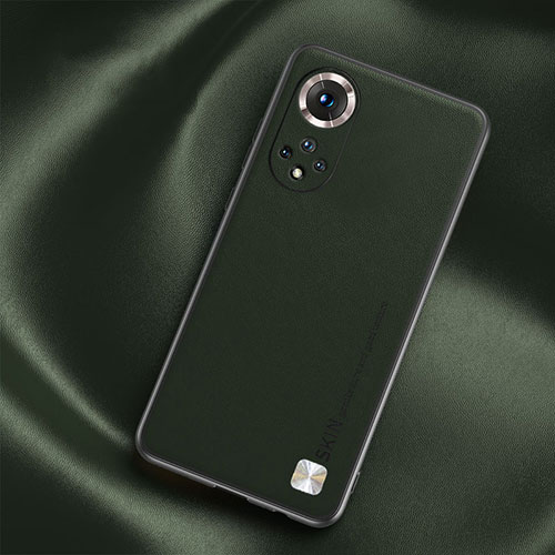 Soft Luxury Leather Snap On Case Cover S02 for Huawei Honor 50 Pro 5G Midnight Green