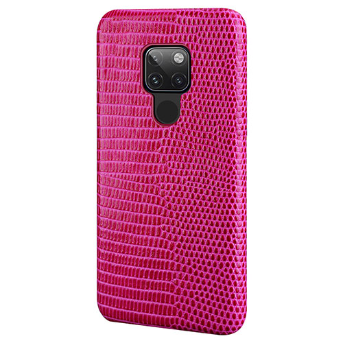 Soft Luxury Leather Snap On Case Cover S02 for Huawei Mate 20 Red