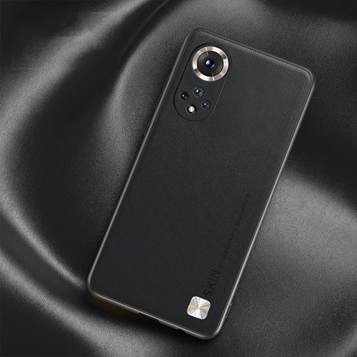 Soft Luxury Leather Snap On Case Cover S02 for Huawei Nova 9 Black